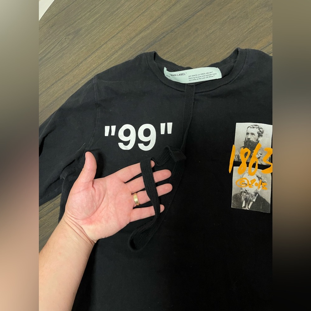“Off white” long sleeve Virgil Abloh tee